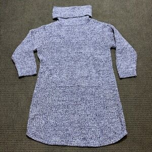 Softies Marshmallow Lounger Women's L/XL Marled Blue Kangaroo Pocket Sleep Comfy